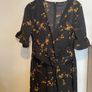 Pretty Little Thing black floral corset dress size 16 - New Image 8