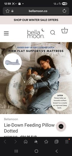 Bellamoon Lie Down Feeding Pillow