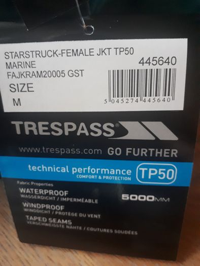 Trespass Ladies Jacket Size M Brand New