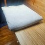 Grey velvet kingsize bedspread / throw Image 2