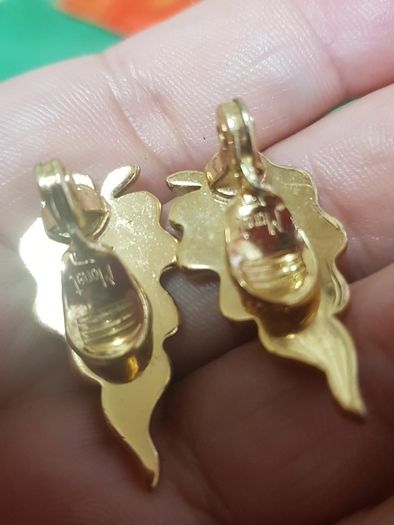 Vintage Monet Golden Tone Earrings