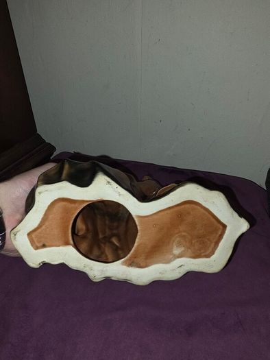 Vintage ceramic Wizard candle holder