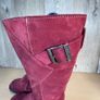 Fatface Knee Length Leather Boots Bellona Boot Burgandy Red size EU 38 UK 5 Image 3