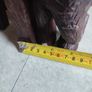 SET OF 2 Large Carved Vintage  Elephant BOOKENDS. Image 2
