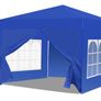 Waterproof Gazebo with Sides 3m x 3m, White Garden Gazebo Marquee Tent Event Image 8