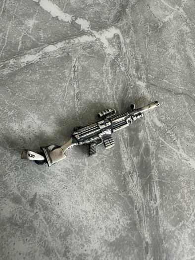Sterling silver gun pendant