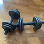 2 x 10kg cast iron dumbbell set Image 3