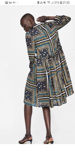 ZARA shirt dress with frill New S