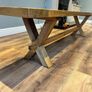 Oak dining bench Image 3