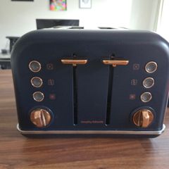 Morphy Richards Blue and Rose Gold 4-Slice Toaster