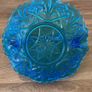 Vintage Pressed Blue Glass Bon Bon Dish Image 7