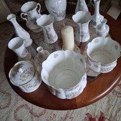 Royal Tara Vintage Pink "Irish Blossom" China Collection of 14 Pieces