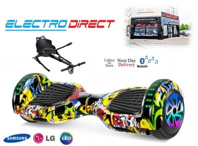 6.5 inch Hoverboard Shark RGB Bluetooth HipHop + HoverKart for Sale