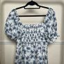 Cefinn Floral Midi Dress Sz 10UK 6US M Smock Puff Sleeves Boho Maid Image 4