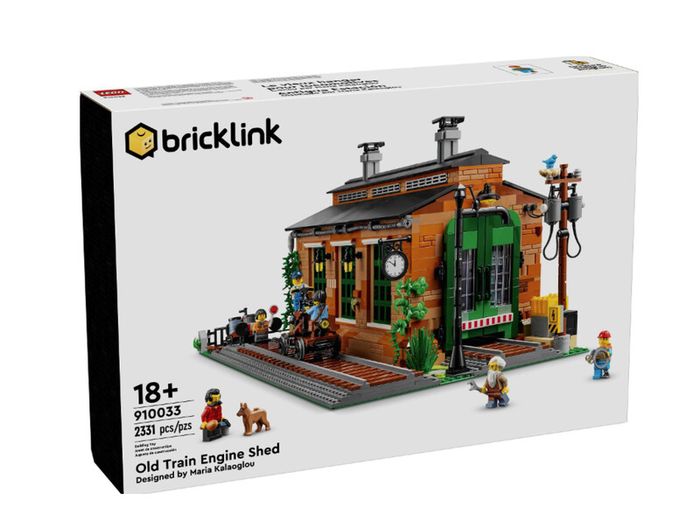 Lego Bricklink Designer Program 910033 Old Train Engine Shed