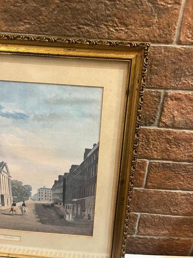 Old print in frame