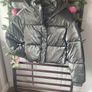 jacket Zara size small cropped metallic hooded jacket Image 6