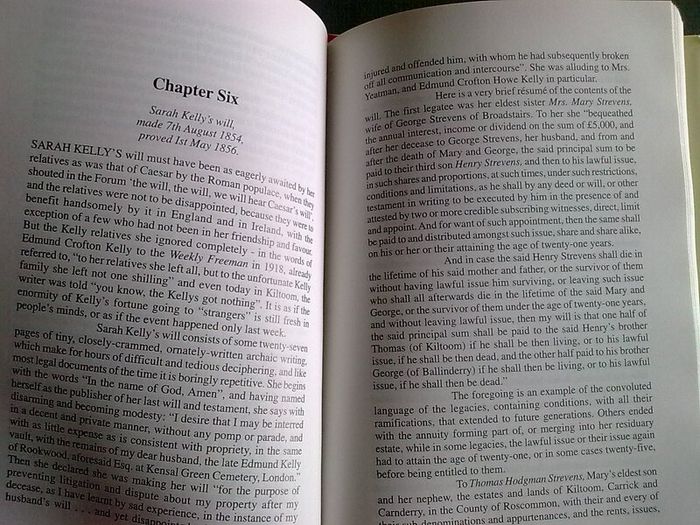 The strange story of Sarah Kelly Ireland Irish history Roscommon Westmeath Signed