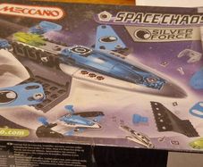 Brand New & Sealed  Meccano Space Chaos Silver Force 2-in-1 Set