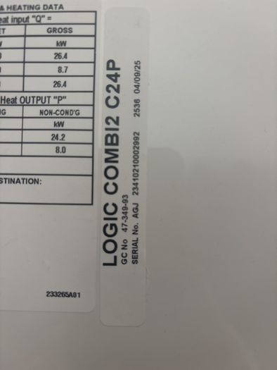 Ideal Logic combo boiler