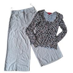 Sonder linen-blend wide-leg palazzo outfit Size 8