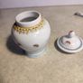 Miniature lid vase / urn - China - porcelain - beautifu  (Zhongguo Jingdezhen Zhi Makers Mark)l enamel Image 5