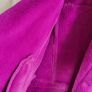 RIVER ISLAND fuschia faux leather and fur biker jacket Sz 14UK - Rrp 125 (New) Image 9