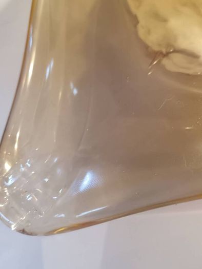 Large Murano Style Hand Blown Glass Dish