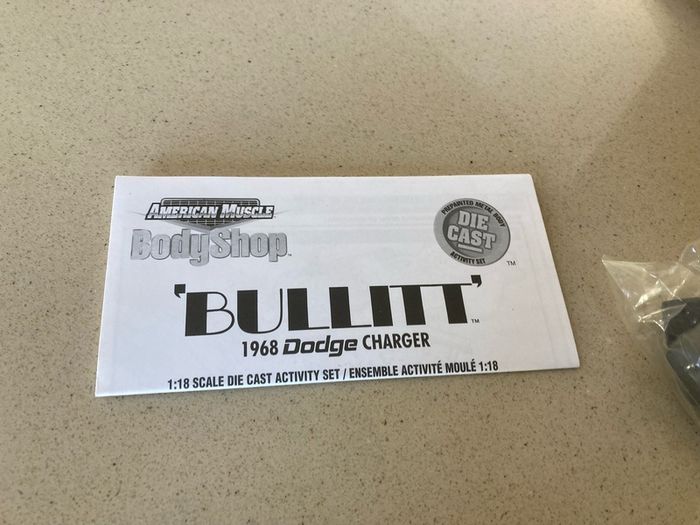 Dodge Charger Kit Bullitt Steve McQueen 1/18 Ertl rare
