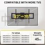 SALE | TV Wall Bracket for Most 37 to 75 Inch 4K LED & OLED TVs up to 45kg, TV Bracket with Dual Articulating Arms, Swivel, Extension & Tilt, TV Wall Mount with Max VESA 600x400mm Image 5
