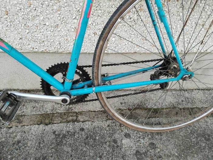 Vintage Racing Bike From The 80's - Five Speed Bicycle With Double Cog To Make Ten Speed Racer