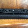 Vintage Black satin and beaded clutch bag Image 3