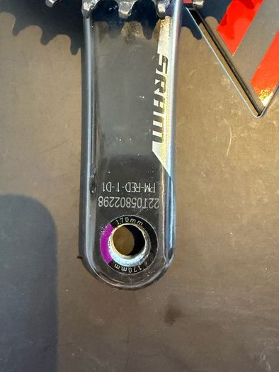 SRAM Red AXS Quarq Power Meter Crankset 1x 44T DUB
