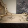 antique rococo carved wood corner seat Image 8