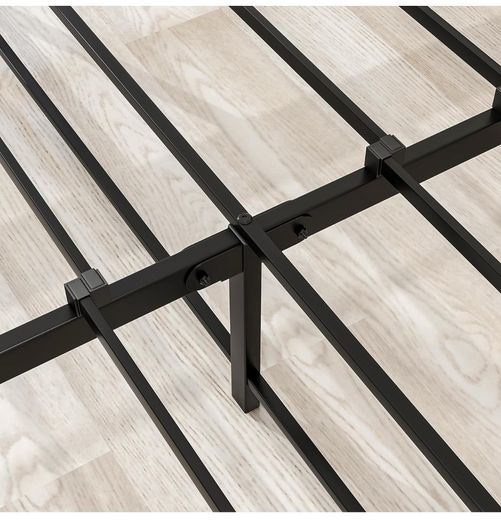 King Size Bed Frame with Wooden Headboard