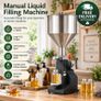 Manual Paste & Liquid Filling Machine 5 to 100ml 11.5L Stainless Steel Bottle Filler Image 2