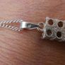 925 Sterling Silver Chain, and Pendant Necklace 6,2g L-10" Image 5