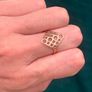 Vintage 9ct Gold Open Work Ring Image 2