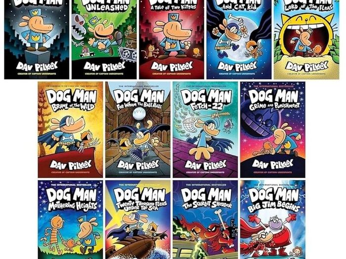 3 Dog Man Hardback Books - Gift Idea