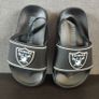 Toddler Black NFL Las Vegas Raiders Slider Sandals With Heel Strap Image 3