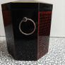 Vintage Octagonal Japanese Yamanaka Lacquered. Ice Bucket, mid century. Image 3