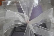 Purple Candle on Wrought Iron Stand for Sale