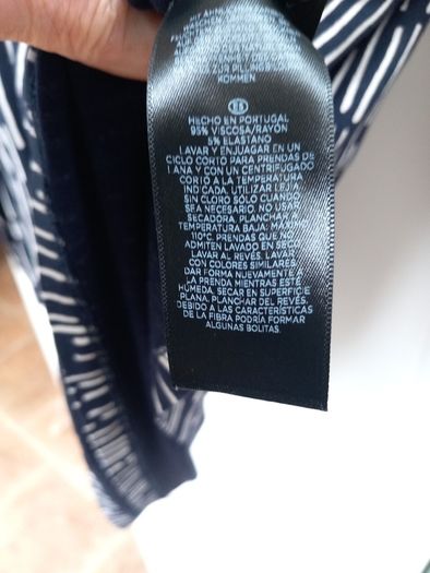 Hobbs Navy & Off White Cross Over Top