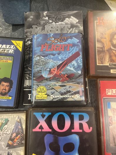Vintage Commodore 64 (C64) Strategy, Quiz & Simulator Game Lot 9 Original Tapes & Boxes