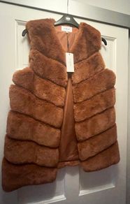 New Tan Fur Gilet