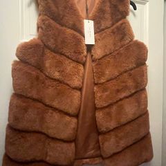 New Tan Fur Gilet
