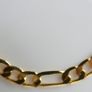 MEN'S 18ct Yellow Gold Plated Figaro Chain Necklace length 16" Image 4