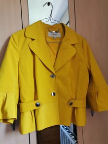 NEW - Karen millen yellow blazer UK 14