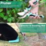 Gardening Hand Tool Gift Kit Gardening Gifts for Women & Men 10 Piece Heavy Duty Garden Tool Sets Garden Tools Bag for Women & Men Easy Storage Image 2