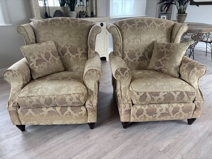 Pair of large vintage Collins & Hayes armchairs